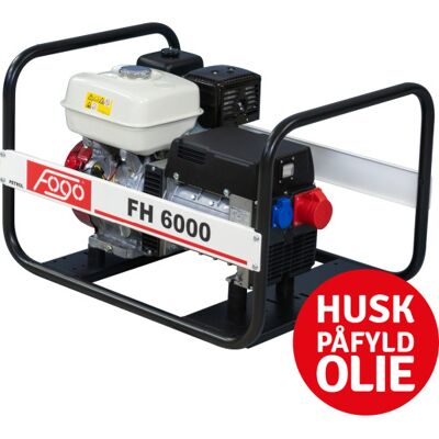 Fogo Fh6000 Generator 400 V/230 V, 5,5 Kva/3,0 Kw, Honda Fogo Fh6000 Generator 400 V/230 V, 5,5 Kva/3,0 Kw, Honda