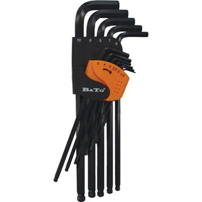 BATO - Long hex key set - 11pc - 1.5-10mm - Unbrakonøglesæt BATO - Long hex key set - 11pc - 1.5-10mm - Unbrakonøglesæt