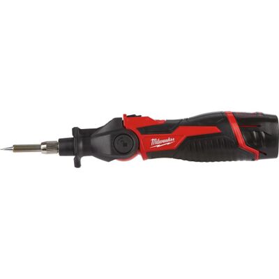 Milwaukee M12 Loddekolbe - Kompakt, 400°C, 3-Position Hoved Milwaukee M12 Loddekolbe - Kompakt, 400°C, 3-Position Hoved