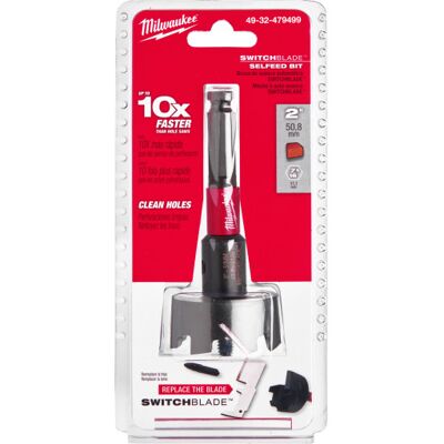 Milwaukee Træbor Selfeed Switchblade, 51 Mm 51 mm Milwaukee Træbor Selfeed Switchblade, 51 Mm 51 mm