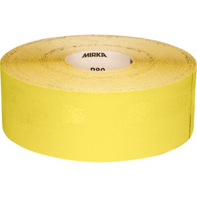 MIRKA - Yellow - P180 - Slibepapir rulle MIRKA - Yellow - P180 - Slibepapir rulle