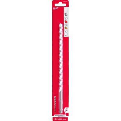 Milwaukee 8X260MM Slagboremaskine & Bore - Hammerborem Milwaukee 8X260MM Slagboremaskine & Bore - Hammerborem