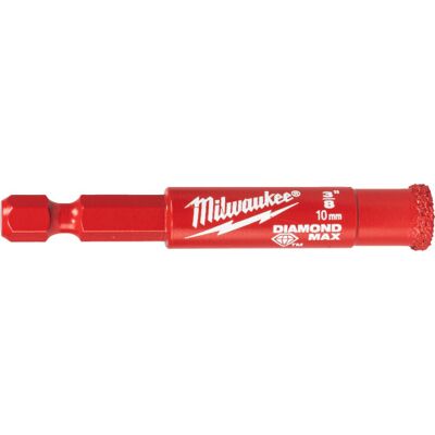 Milwaukee Diamantbor Max™ 1/4" Hex, 10 Mm 10 mm Milwaukee Diamantbor Max™ 1/4" Hex, 10 Mm 10 mm