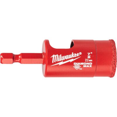 Milwaukee Diamantbor Max™ 1/4" Hex, 22 Mm 22 mm Milwaukee Diamantbor Max™ 1/4" Hex, 22 Mm 22 mm