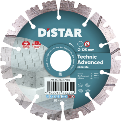 Distar Model 14315347010 - Universel diamantklinge Distar Model 14315347010 - Universel diamantklinge