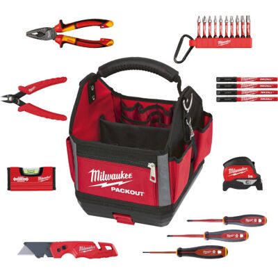 Milwaukee Packout™ Elektrikersæt, 23 Dele Milwaukee Packout™ Elektrikersæt, 23 Dele