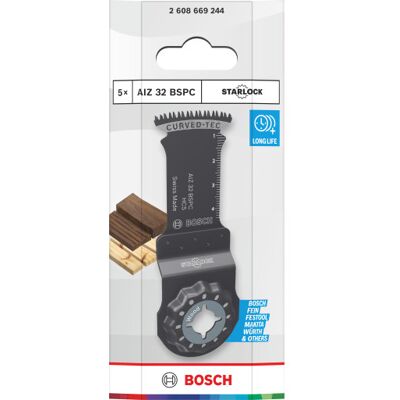 Bosch Starlock Hcs Savklinge Aiz32bspc, 50 Mm, Træ, 5 Stk. 50 mm, 5 stk. Bosch Starlock Hcs Savklinge Aiz32bspc, 50 Mm, Træ, 5 Stk. 50 mm, 5 stk.