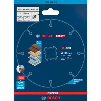 Bosch Expert Skæreskive Multi Wheel Hm X-Lock, Ø125/22,23 Mm Bosch Expert Skæreskive Multi Wheel Hm X-Lock, Ø125/22,23 Mm