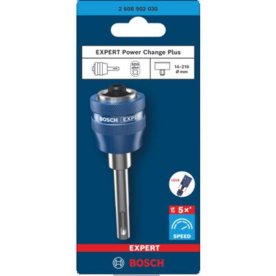 Bosch Expert Power-Change Plus Hulsavadapter, Sds-Plus, Uden Bor Bosch Expert Power-Change Plus Hulsavadapter, Sds-Plus, Uden Bor