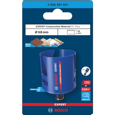 Bosch Expert Construction Material Pc Plus Hulsav, 68 Mm 68 mm Bosch Expert Construction Material Pc Plus Hulsav, 68 Mm 68 mm