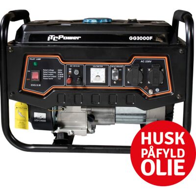 Itc Gg3000f Generator 230 V, 2,8 Kw, Schukostik, Benzinmotor Itc Gg3000f Generator 230 V, 2,8 Kw, Schukostik, Benzinmotor
