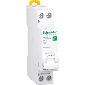 Schneider Electric Resi9 Bolig Automatsikring C 2p, 20a