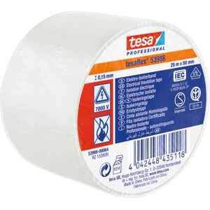 Tesa Isoleringstape, Hvid, 50 Mm, 25 Meter Hvid Tesa Isoleringstape, Hvid, 50 Mm, 25 Meter Hvid