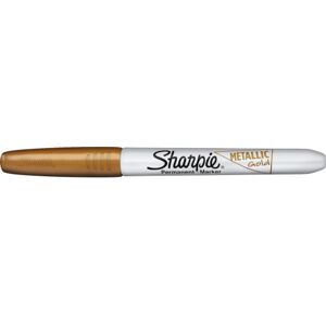 Sharpie Permanent Marker, Rund Spids, Metallic Guld Guld Sharpie Permanent Marker, Rund Spids, Metallic Guld Guld