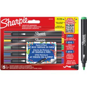 Sharpie Akrylmarker Creative, Rund Spids, Ass. Farver, 5 Stk. Sharpie Akrylmarker Creative, Rund Spids, Ass. Farver, 5 Stk.
