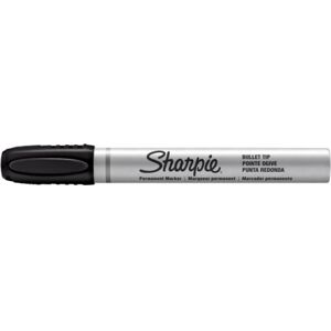 Sharpie Permanent Marker Pro Metal, Rund Spids, Sort Sharpie Permanent Marker Pro Metal, Rund Spids, Sort