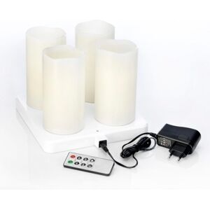 Duni Genopladelige Led Bloklys, 4 Stk.