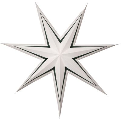 Star Trading Stripe Papirstjerne, Grøn, 80 Cm Star Trading Stripe Papirstjerne, Grøn, 80 Cm