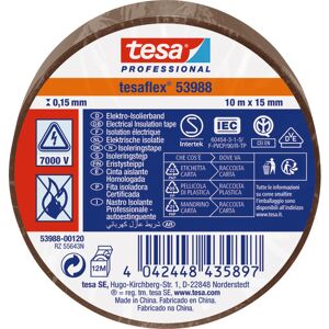 Tesa Isoleringstape, Brun, 15 Mm, 10 Meter Tesa Isoleringstape, Brun, 15 Mm, 10 Meter