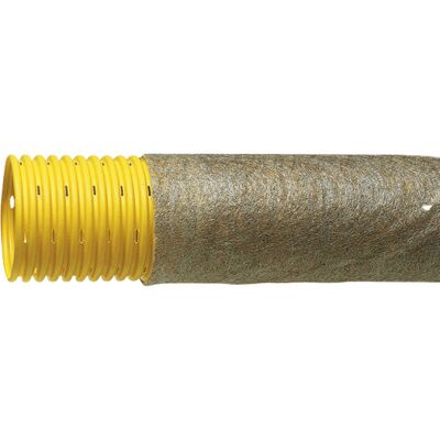 50 Meter Eurodrain Pvc Drænrør, 50/42, Filt 50 Meter Eurodrain Pvc Drænrør, 50/42, Filt