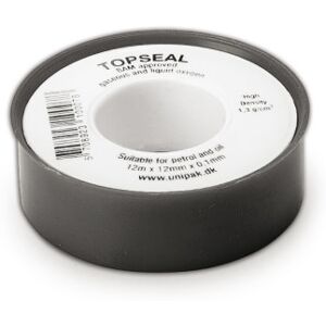 Unipak Gevindtape Topseal 12 M X 12 Mm X 0,1 Mm