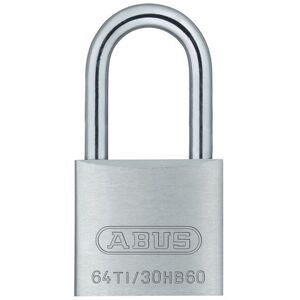 Abus Titalium Hængelås 64ti/30, Høj Bøjle 60 Mm, Ensluk. 6311