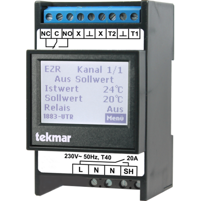 Heatcom Tm-1883utr Termostat "All In One" Din Montering Heatcom Tm-1883utr Termostat "All In One" Din Montering