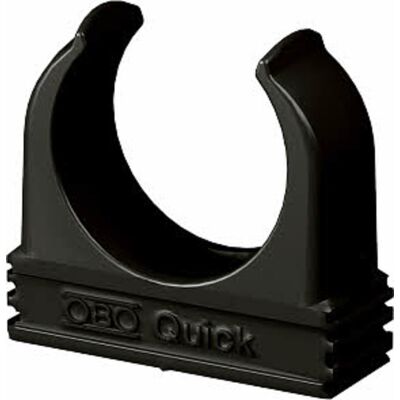 OBO 100 Stk Rørholder 2955, M25, Sort OBO 100 Stk Rørholder 2955, M25, Sort