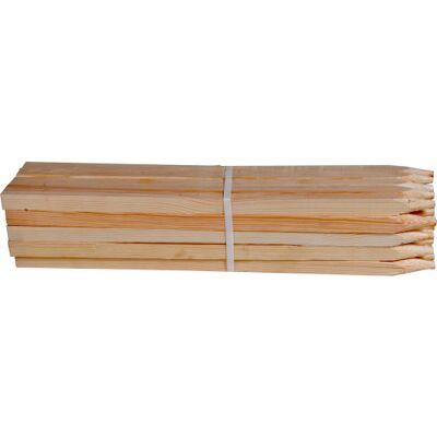 25 Stk Afsætningspæle, 25 X 25 X 600 Mm 25 Stk Afsætningspæle, 25 X 25 X 600 Mm