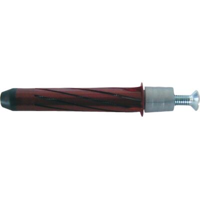 Expandet Gipsdybel T/2 Lag Gips 5 X 75/12 Mm, Rød, Tx25, 25 Stk. Expandet Gipsdybel T/2 Lag Gips 5 X 75/12 Mm, Rød, Tx25, 25 Stk.