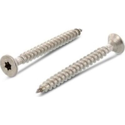 200 Stk Spånpladeskrue 5,0 X 30/20 Mm, A4, Tx25, Uh 200 Stk Spånpladeskrue 5,0 X 30/20 Mm, A4, Tx25, Uh