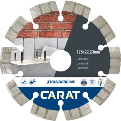 Usorteret - Carat Uni. - 125mm - Diamantskive Usorteret - Carat Uni. - 125mm - Diamantskive