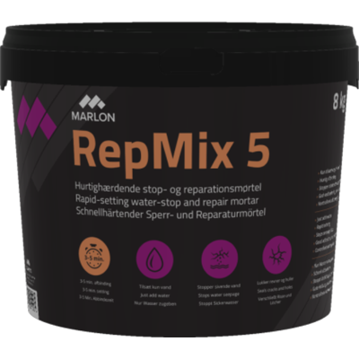 Marlon Repmix 5 Stop- Og Reparationsmørtel, 8 Kg Marlon Repmix 5 Stop- Og Reparationsmørtel, 8 Kg
