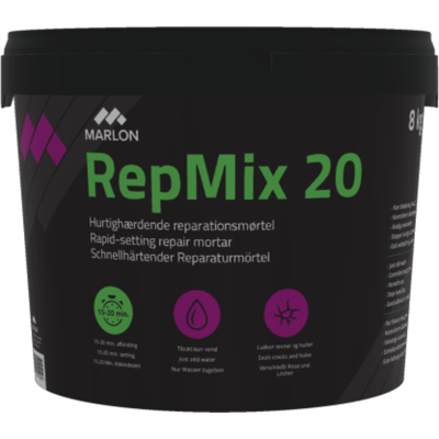 Marlon Reparationsmørtel Repmix 20, 8 Kg Marlon Reparationsmørtel Repmix 20, 8 Kg