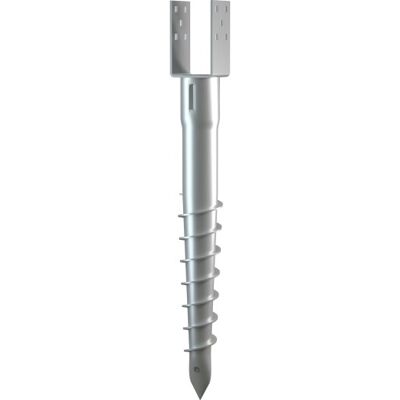 4 Stk Stavrex 65 X 600 Mm Jordskrue Med 3" Stolpesko, 1:20 Maskine 4 Stk Stavrex 65 X 600 Mm Jordskrue Med 3" Stolpesko, 1:20 Maskine
