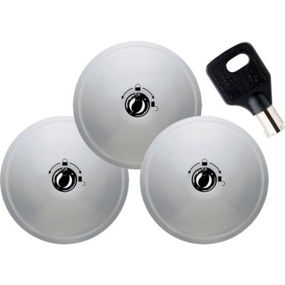 SmartVan Dørlås Ufo3 Smart Duo, Hvid, 3 Stk SmartVan Dørlås Ufo3 Smart Duo, Hvid, 3 Stk