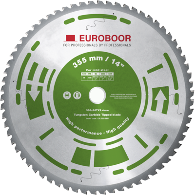 Euroboor EDC.355 355mm Rundsaveblad - Metal skæring Euroboor EDC.355 355mm Rundsaveblad - Metal skæring