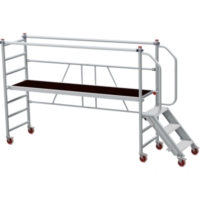 Jumbo Foldestillads 250skt Med Trappe, 250 X 74 Cm Jumbo Foldestillads 250skt Med Trappe, 250 X 74 Cm