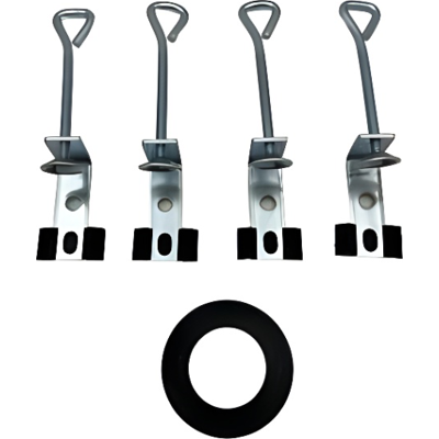 Intra Juvel D8 Montagesæt Beslag 4 Stk Arm. Plade Intra Juvel D8 Montagesæt Beslag 4 Stk Arm. Plade