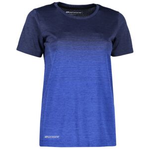 Geyser Dame Sømløs Stribet T-Shirt, G11024, Navy Melange, Xl