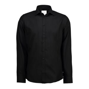 Seven Seas Skjorte Ss30, Slim Fit, Strygefri, Sort, Str. L