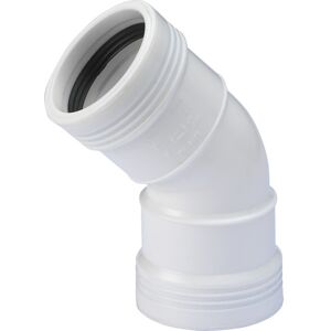 Wavin Wafix Afløbsbøjning, 45°, Ø50 Mm, Plast, Hvid Wavin Wafix Afløbsbøjning, 45°, Ø50 Mm, Plast, Hvid