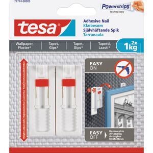 Tesa Powerstrips Klæbesøm 1 Kg 2-Pak Justerbare I Hvid Tesa Powerstrips Klæbesøm 1 Kg 2-Pak Justerbare I Hvid
