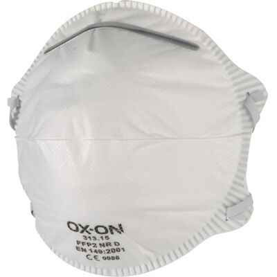 Ox-On Ffp2nr Basic Støvmaske - Pakke Med 20 Stk. Ox-On Ffp2nr Basic Støvmaske - Pakke Med 20 Stk.