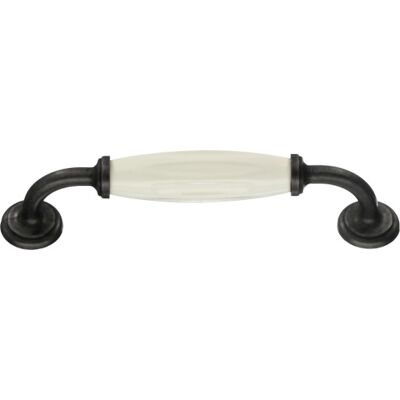 Beslagsboden Bøjlegreb, Cc 128 Mm, Sort/hvid Beslagsboden Bøjlegreb, Cc 128 Mm, Sort/hvid