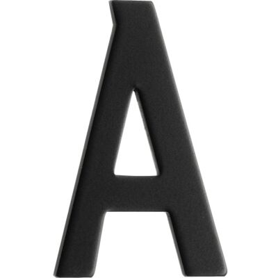 Beslagsboden Rustfri Postkassebogstav, A, Sort Beslagsboden Rustfri Postkassebogstav, A, Sort