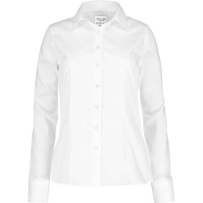 Seven Seas Fine Twill Modern Fit Dameskjorte, Hvid, M Seven Seas Fine Twill Modern Fit Dameskjorte, Hvid, M