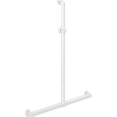 Hewi 900 T Støttegreb/brusestang, 76,5x125 Cm, Mat Hvid Hewi 900 T Støttegreb/brusestang, 76,5x125 Cm, Mat Hvid