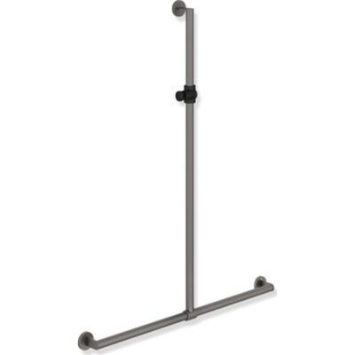 HEWI System 900 Bruserstang - Rustfrit stål, Justerbar, Sort & Hvid HEWI System 900 Bruserstang - Rustfrit stål, Justerbar, Sort & Hvid