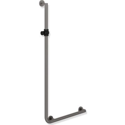 Hewi 900 L Støttegreb/brusestang, 60x125 Cm, Højre, Mat Grå/sort Hewi 900 L Støttegreb/brusestang, 60x125 Cm, Højre, Mat Grå/sort